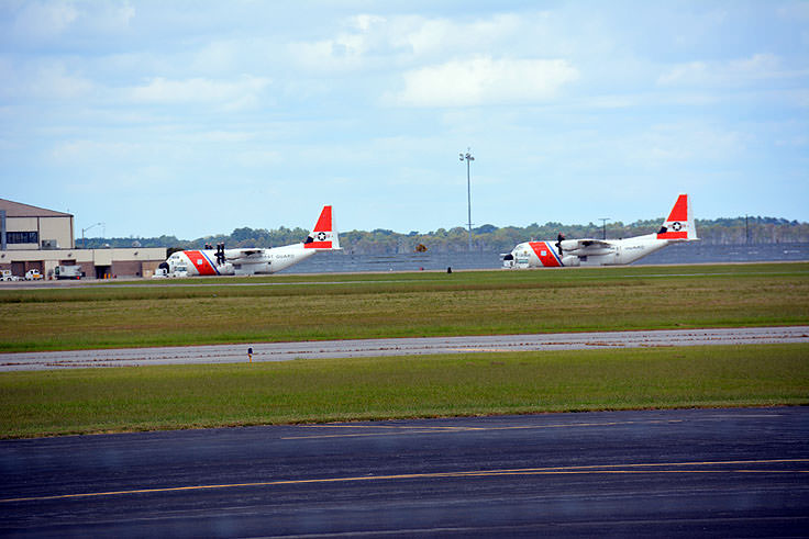 C130 aircraft at the U.S. Coast Guard Air Station Elizabeth City